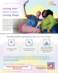 Alopecia Areata (Hair Loss) Clinical Research Study Flyer