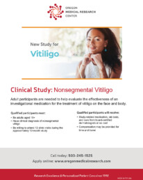 Nonsegmental Vitiligo Clinical Study in Portland, OR.